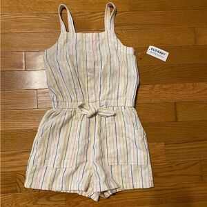 Old Navy Kids Multicolor Striped summertime Romper XS NWT